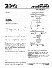 DataSheet AD7111A pdf